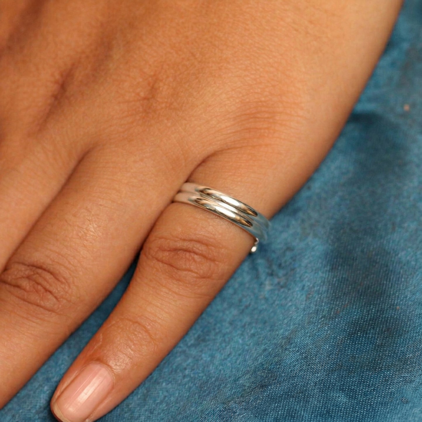 Silver Double Wrap Ring