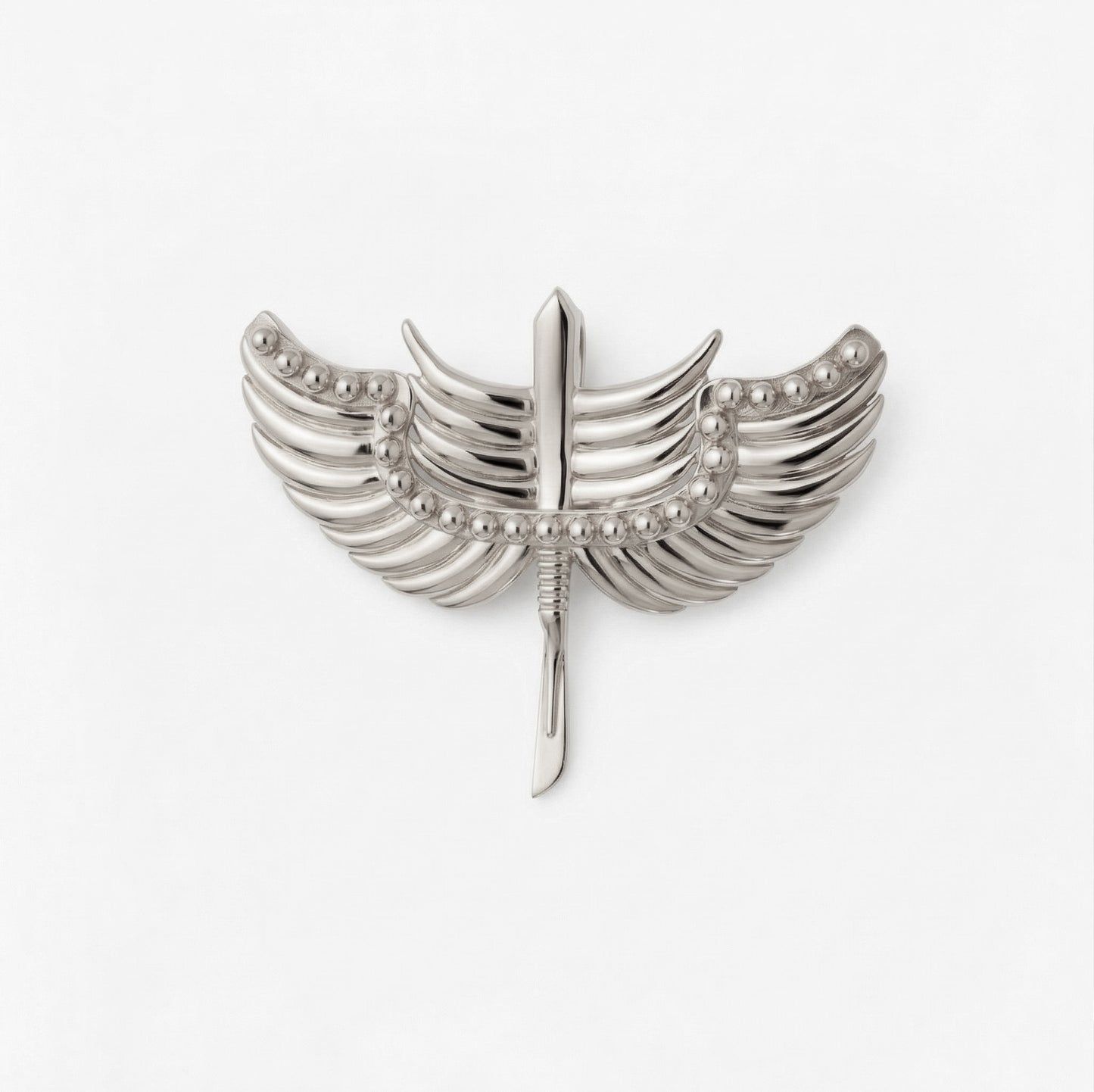 Silver Pendant Guardian Scalpel Design