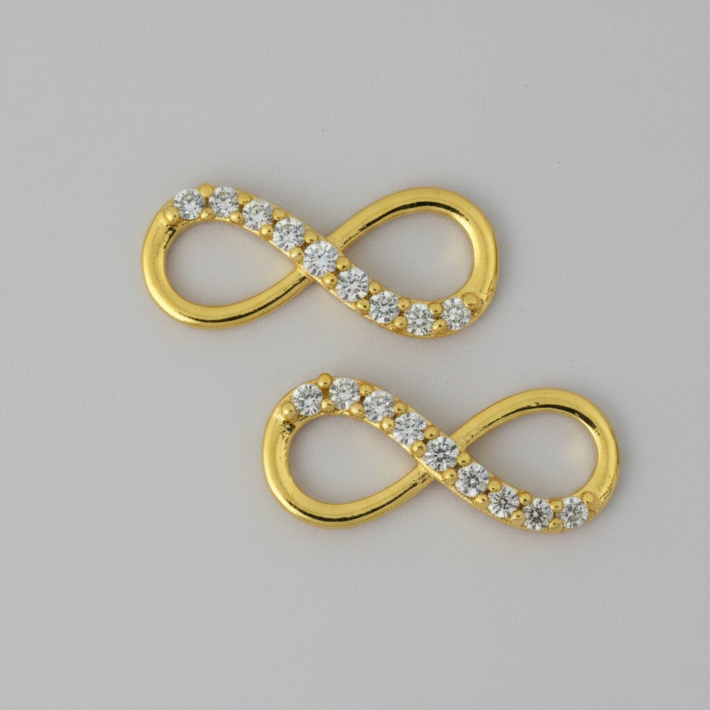 Silver Infinite Earrings