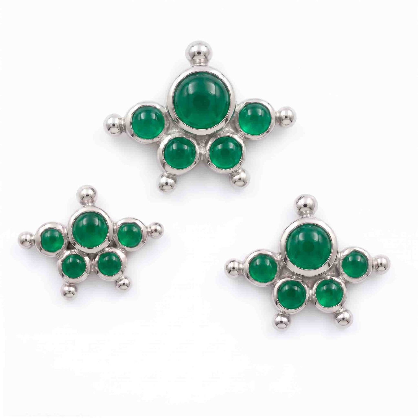 Kemp Stone Mookuthi 925 Silver