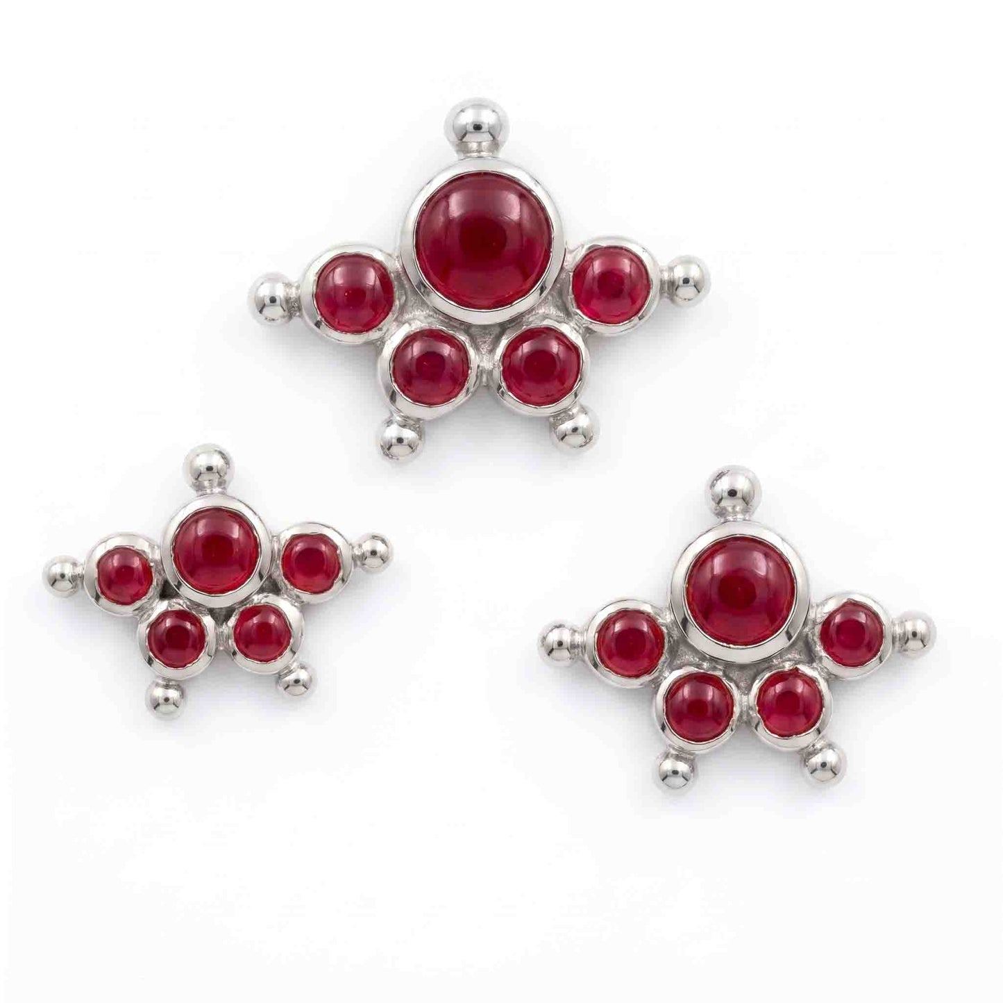 Kemp Stone Mookuthi 925 Silver