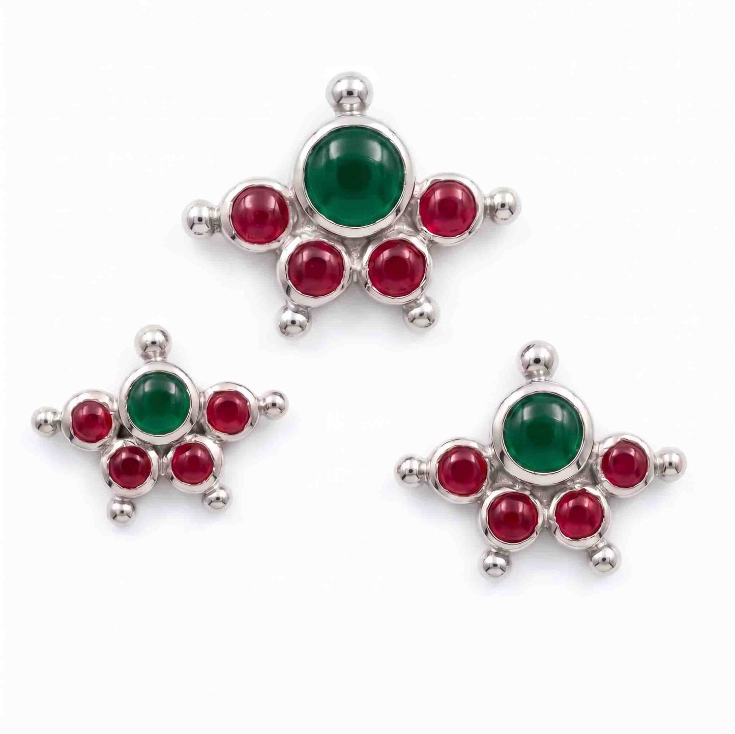 Kemp Stone Mookuthi 925 Silver