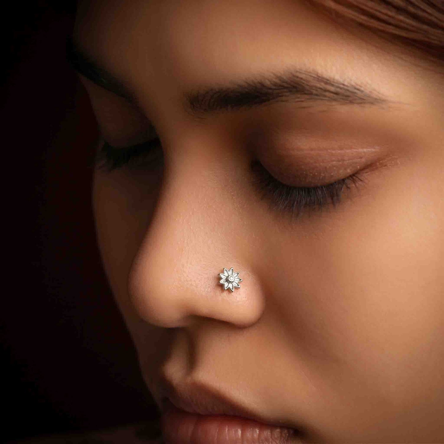 Silver Kumud Nosepin