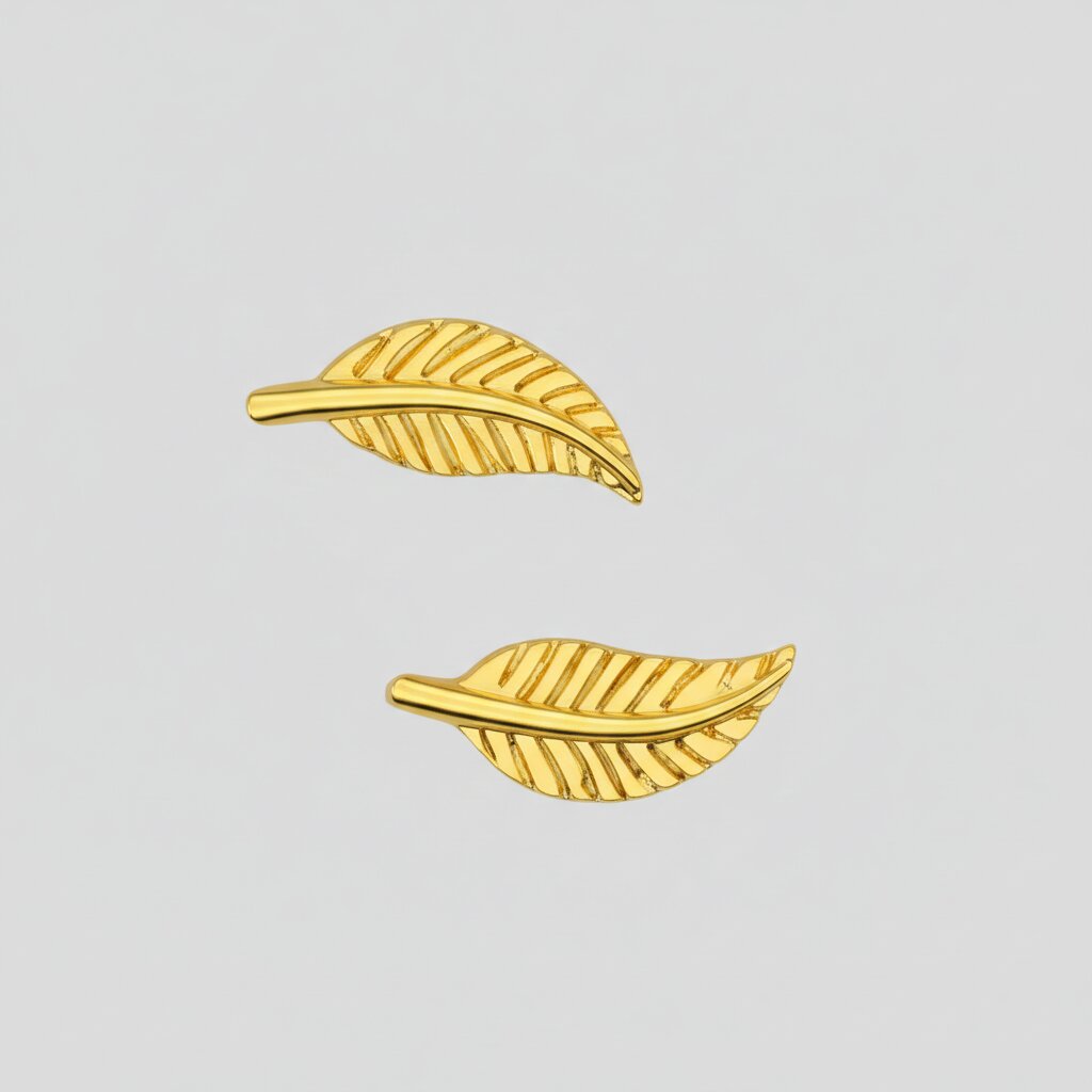 Silver Leaf Earrings