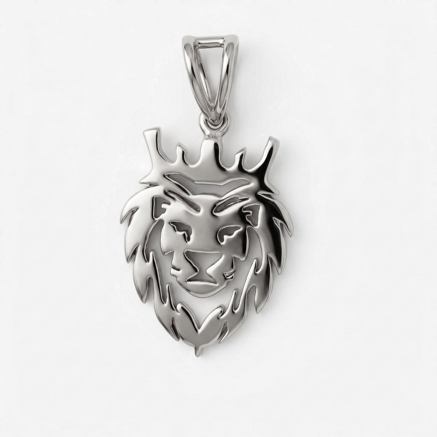 Silver Pendant Simba Design