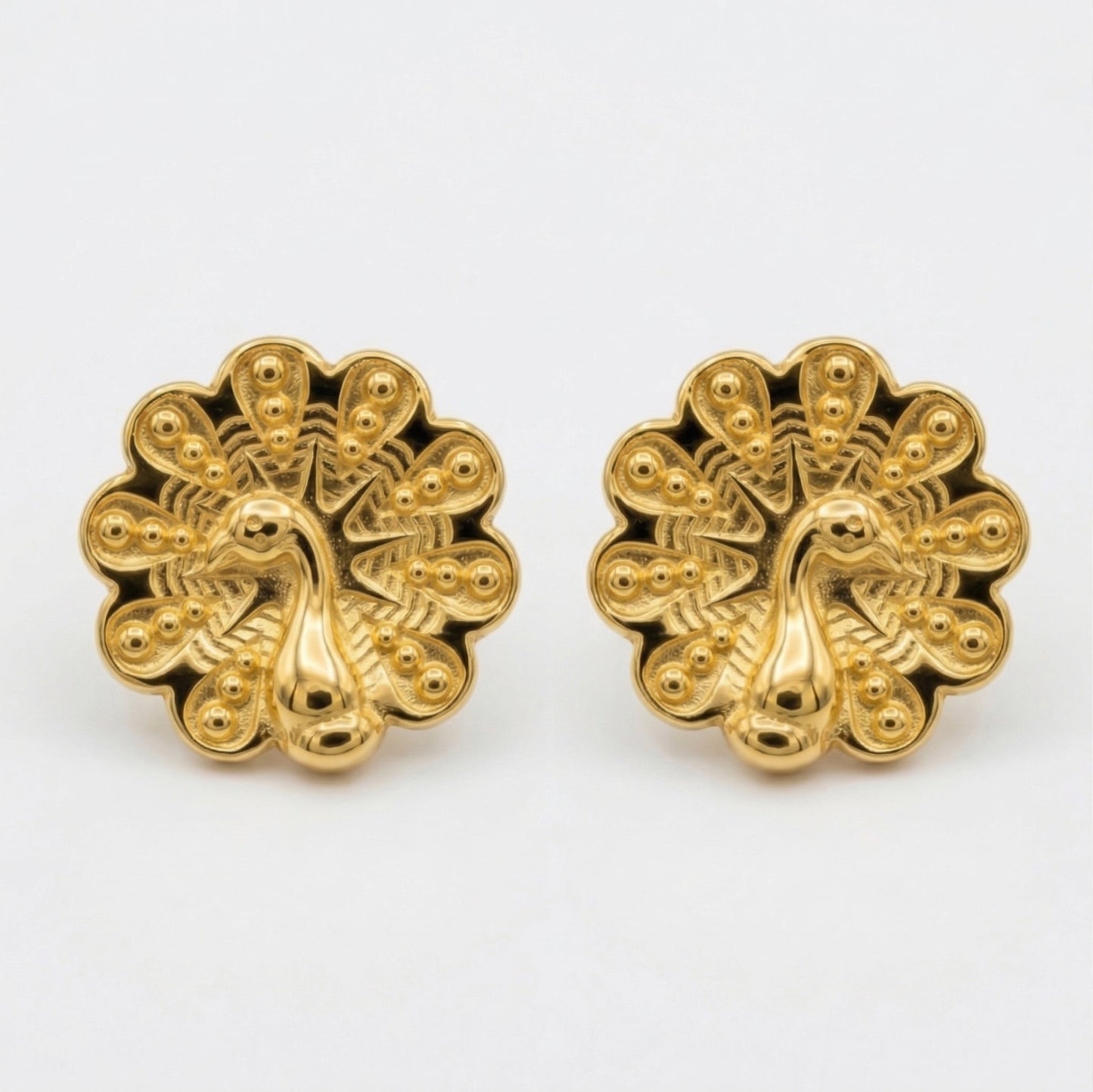 Silver Mayur Earrings