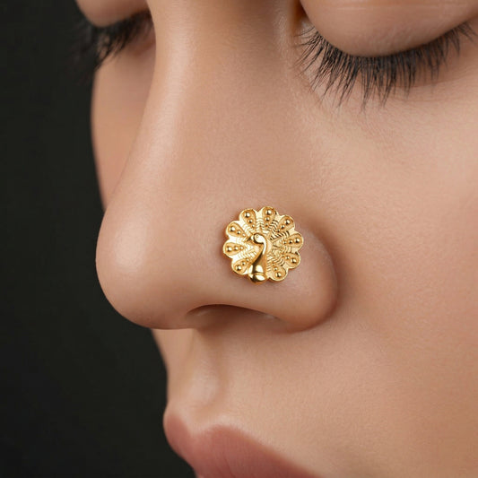 Silver Mayur Nosepin