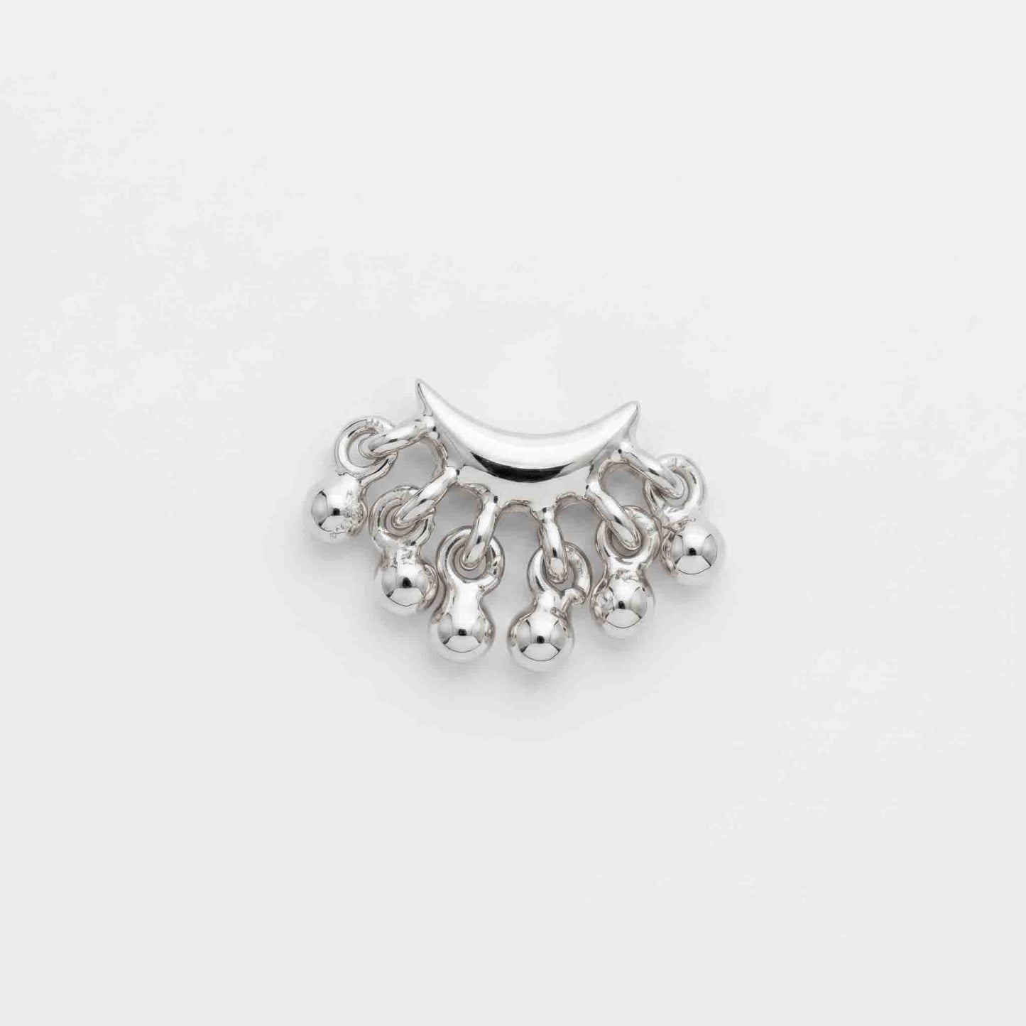 Silver Melting Moon Nosepin