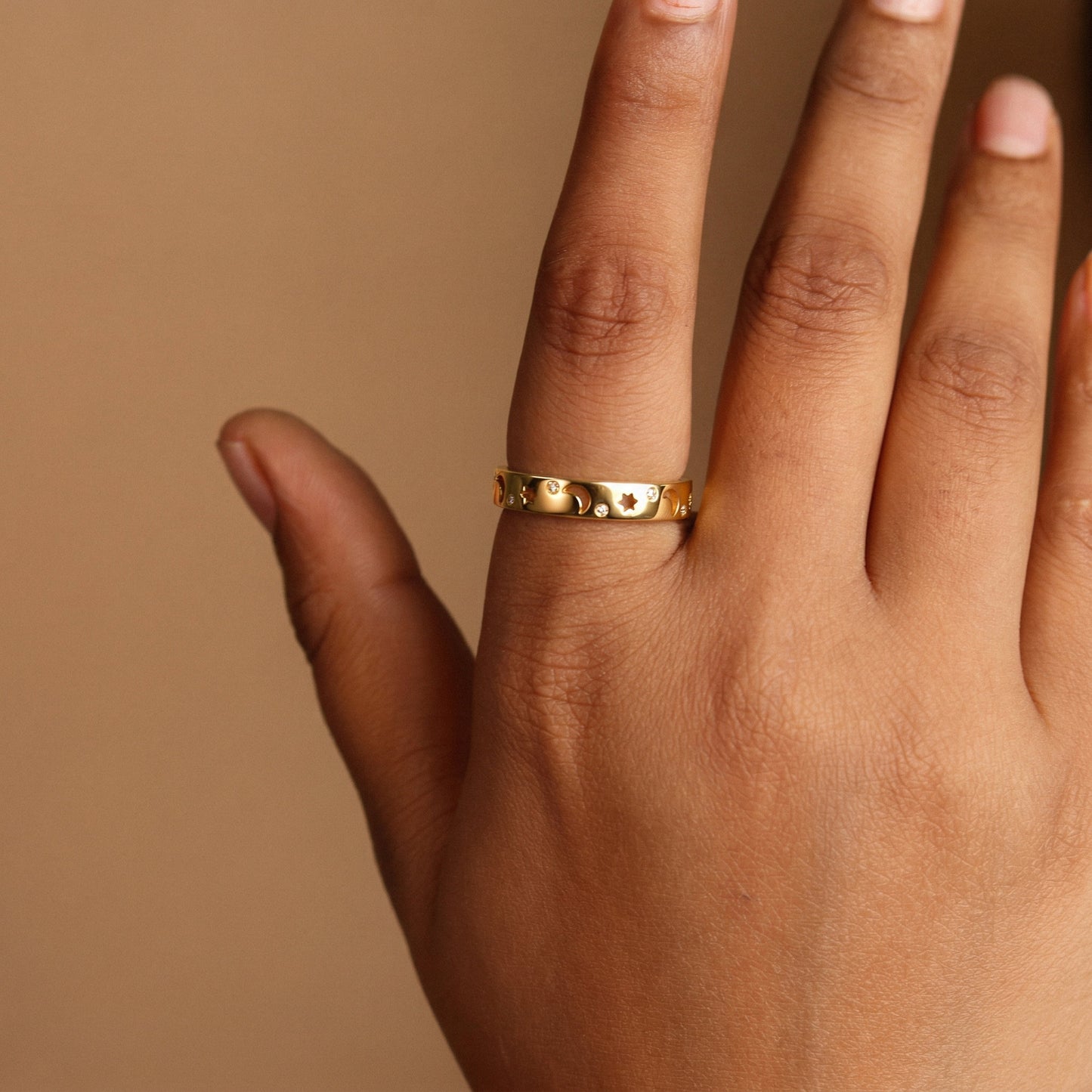 Silver Midnight Sky Ring
