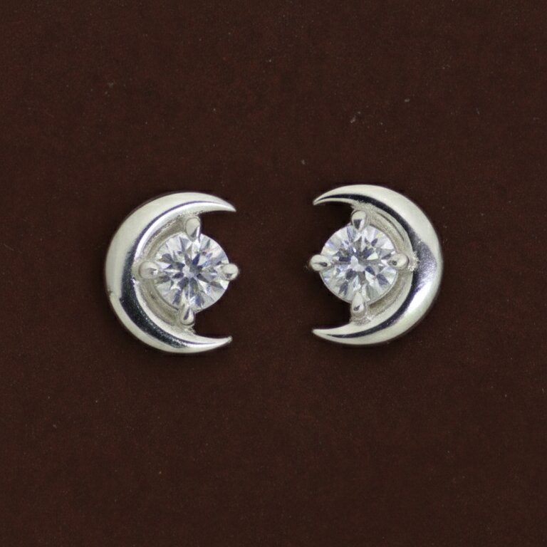 Silver Moonsstone Earrings