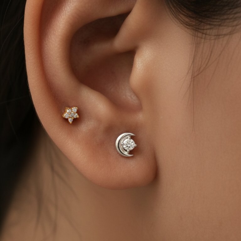 Silver Moonsstone Earrings