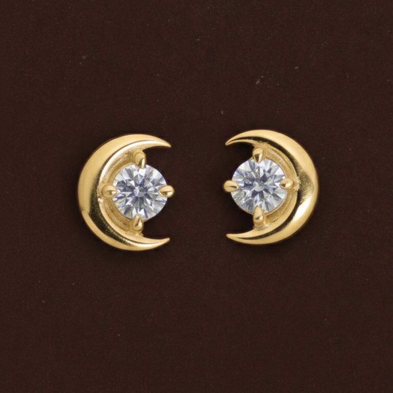Silver Moonsstone Earrings