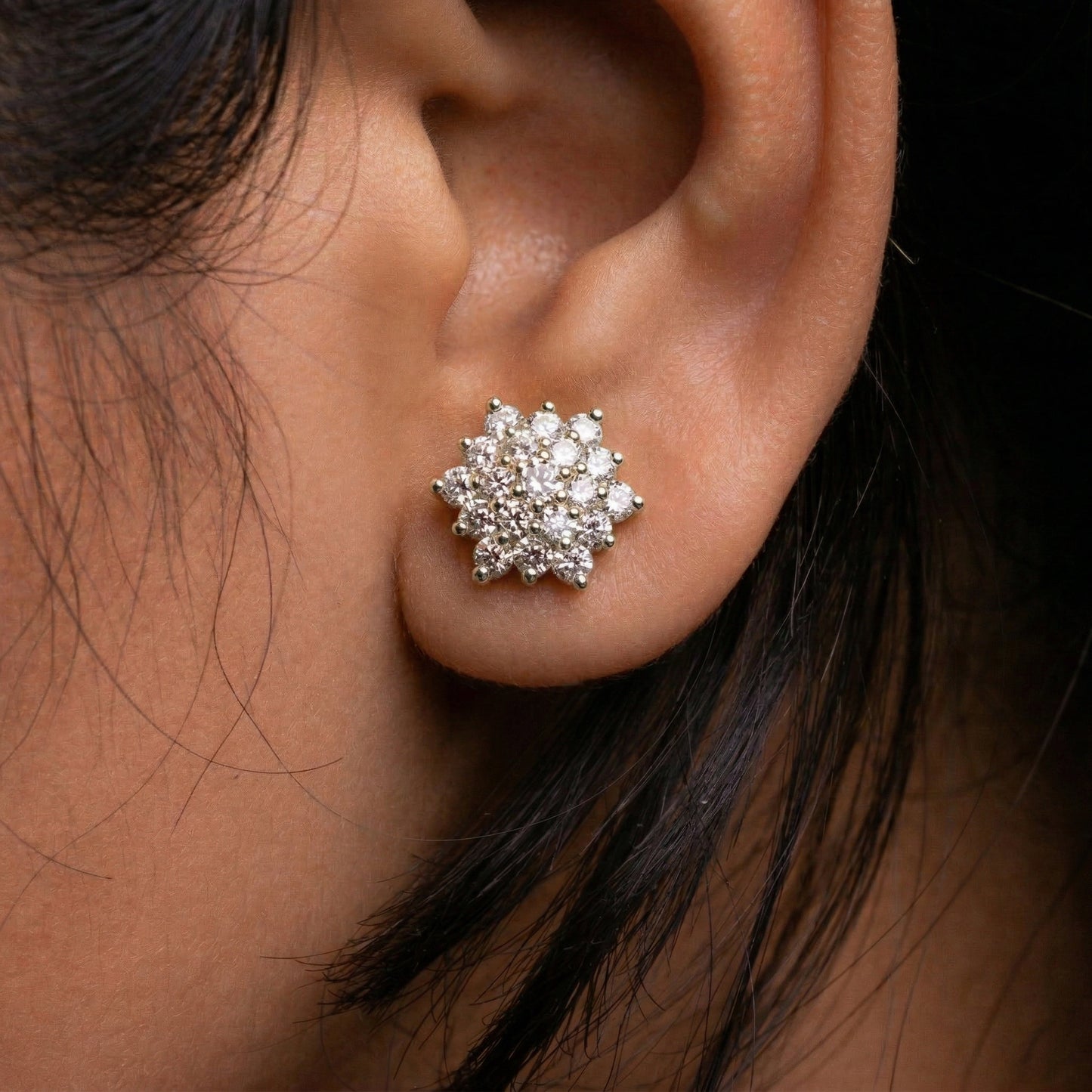 Silver Nakshatra Earrings