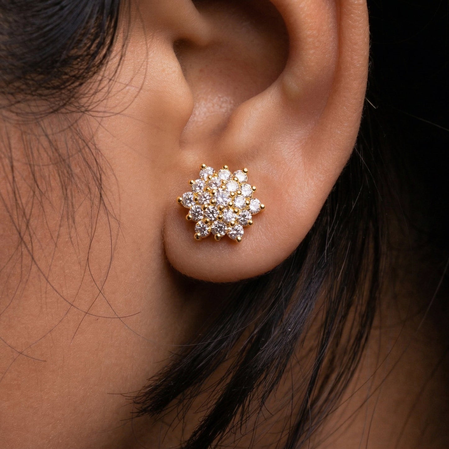 Silver Nakshatra Earrings