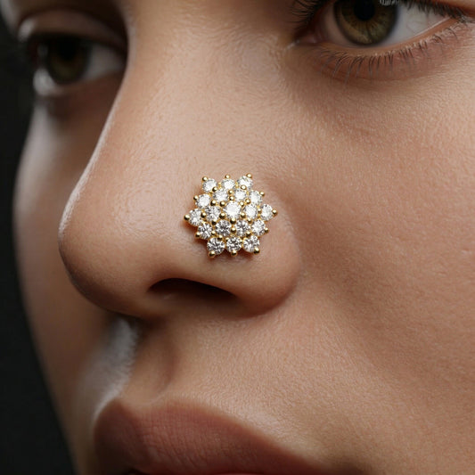 Silver Nakshatra Nosepin