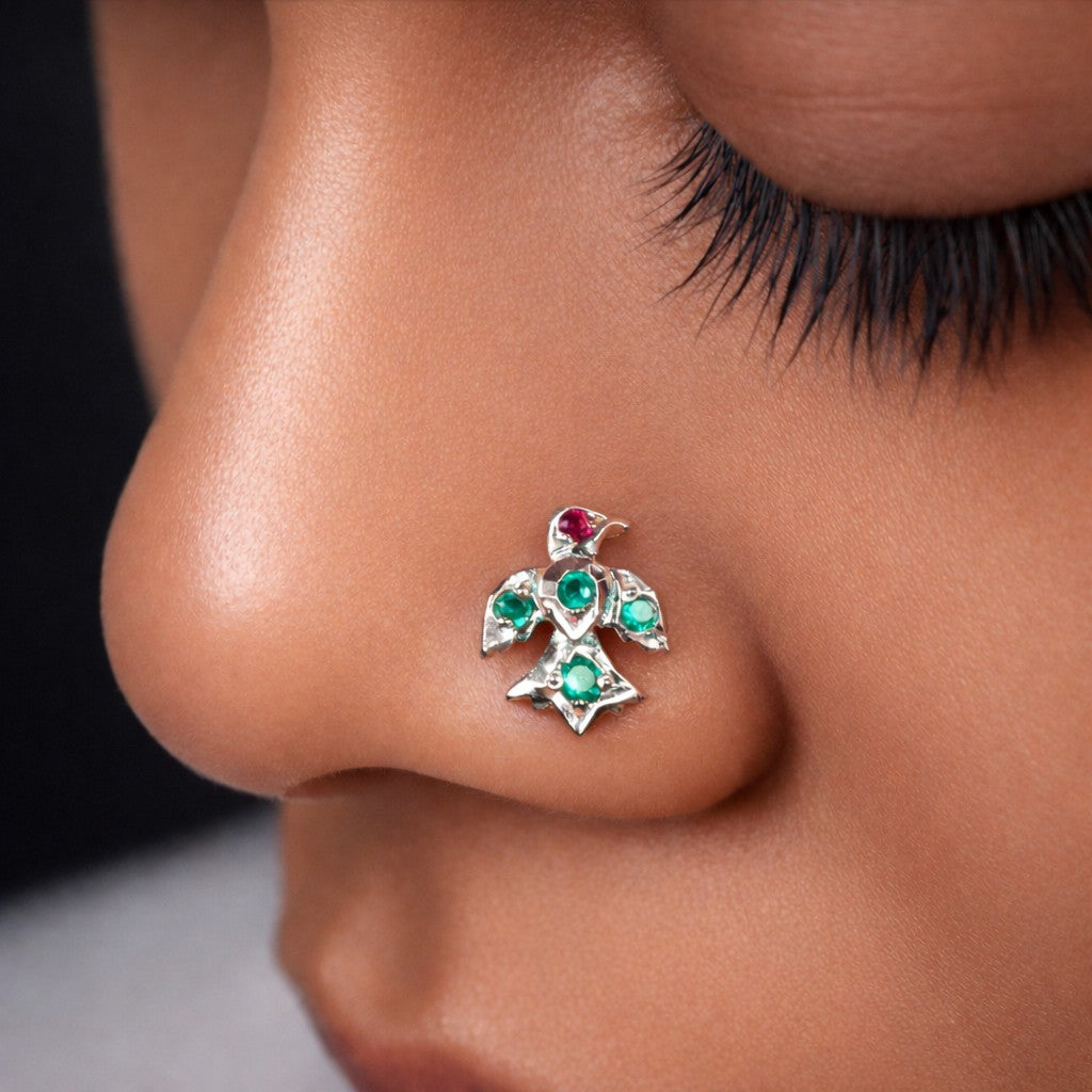 Silver Majestic Eagle Nosepin