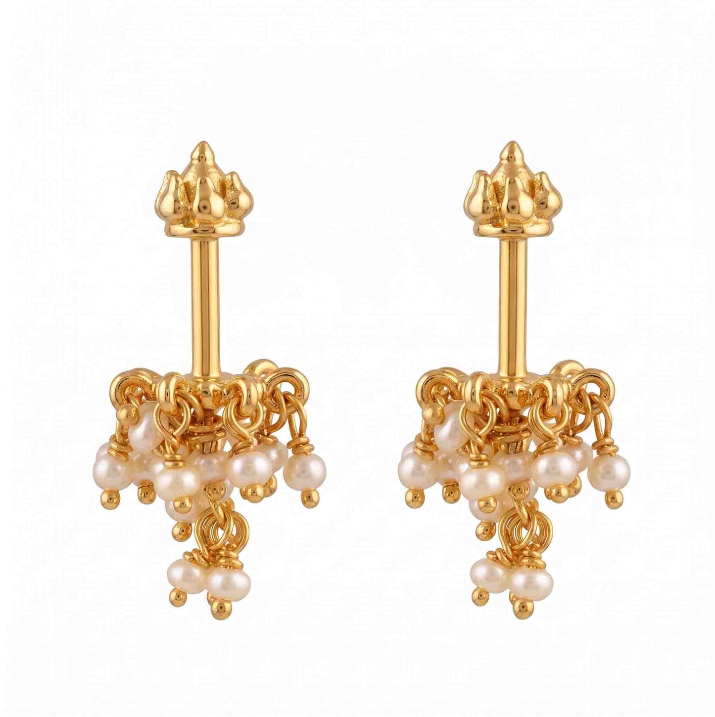 Pearl Guchha Bugadi Gold Plated Design