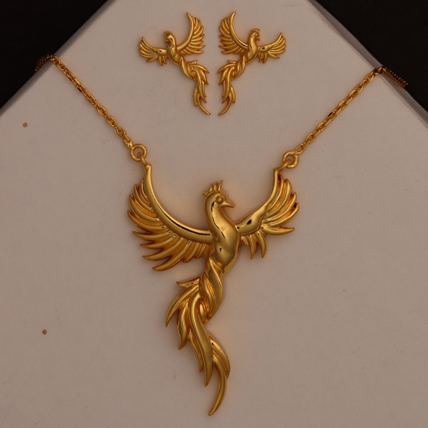 Silver Pendant Phoenix Gold Design
