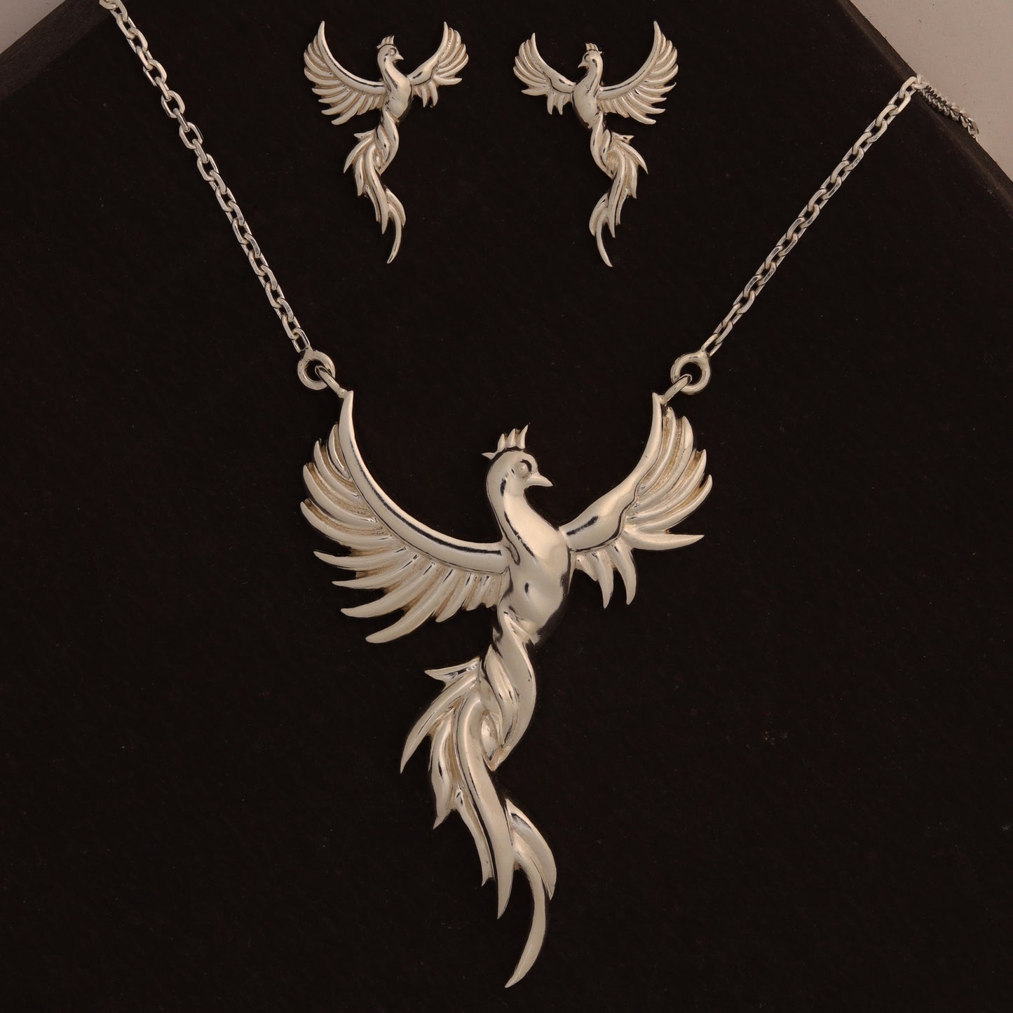 Silver Pendant Phoenix Design