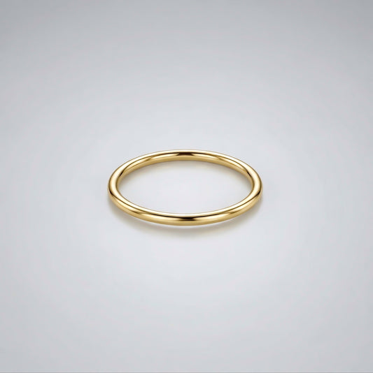 Silver Plain Round Ring