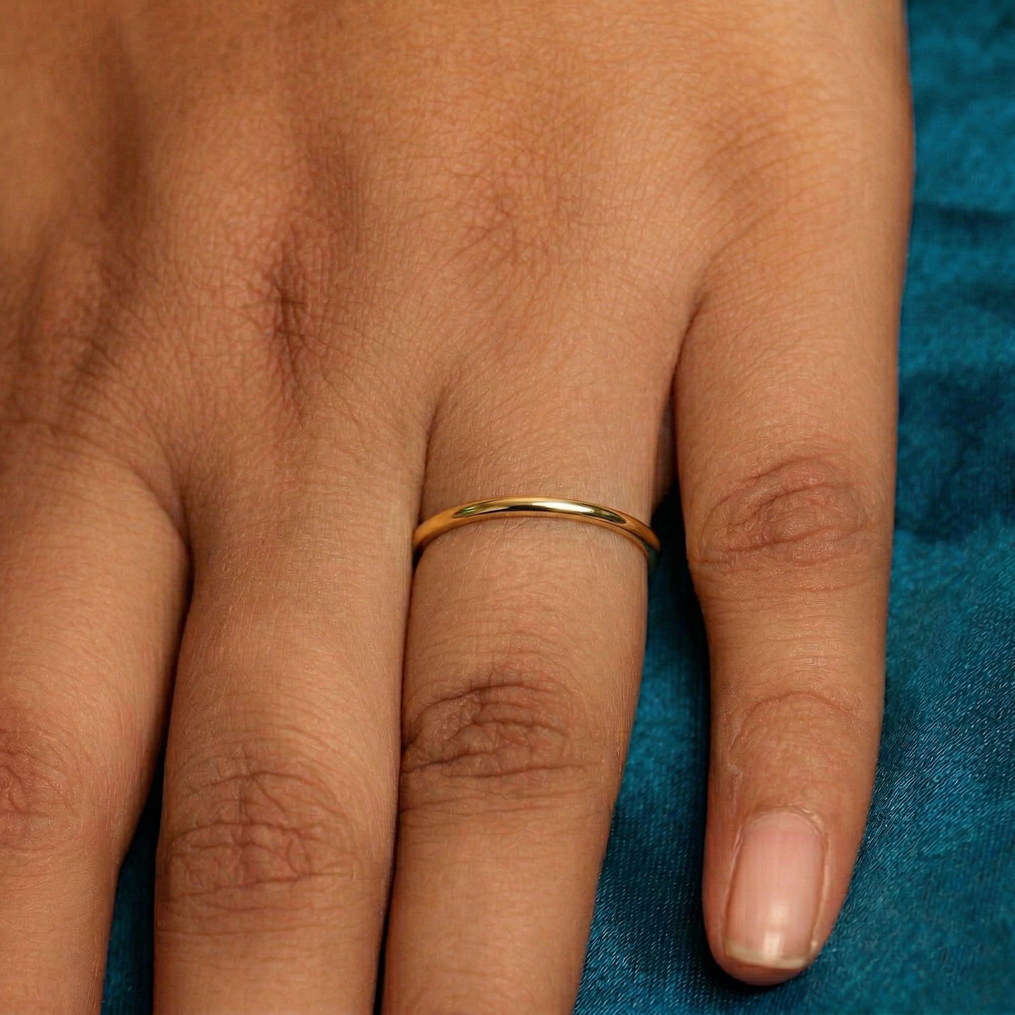 Silver Plain Round Ring