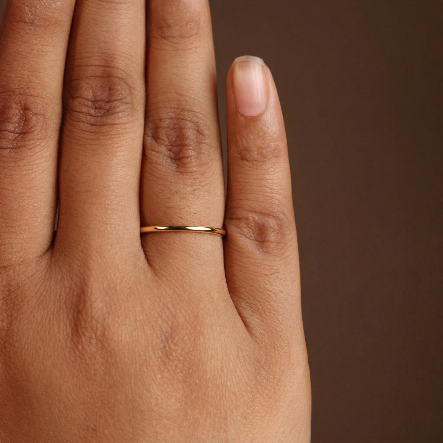 Silver Plain Round Ring