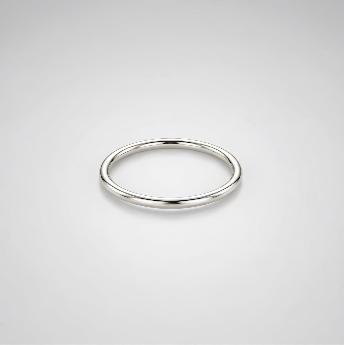Silver Plain Round Ring