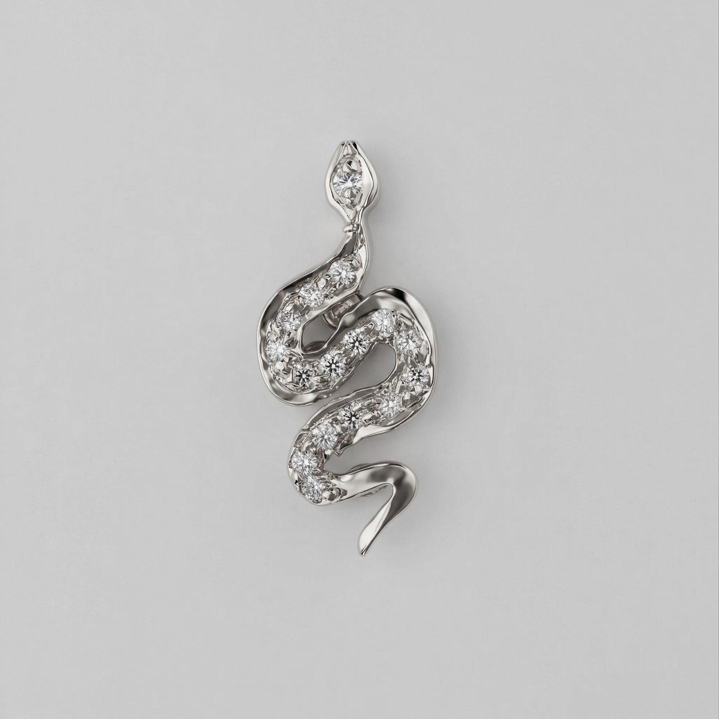 Silver Royal Python Nosepin