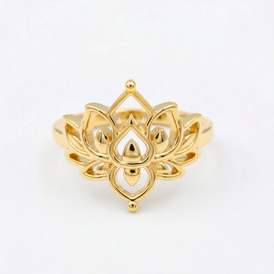 Silver Sacred Lotus Ring