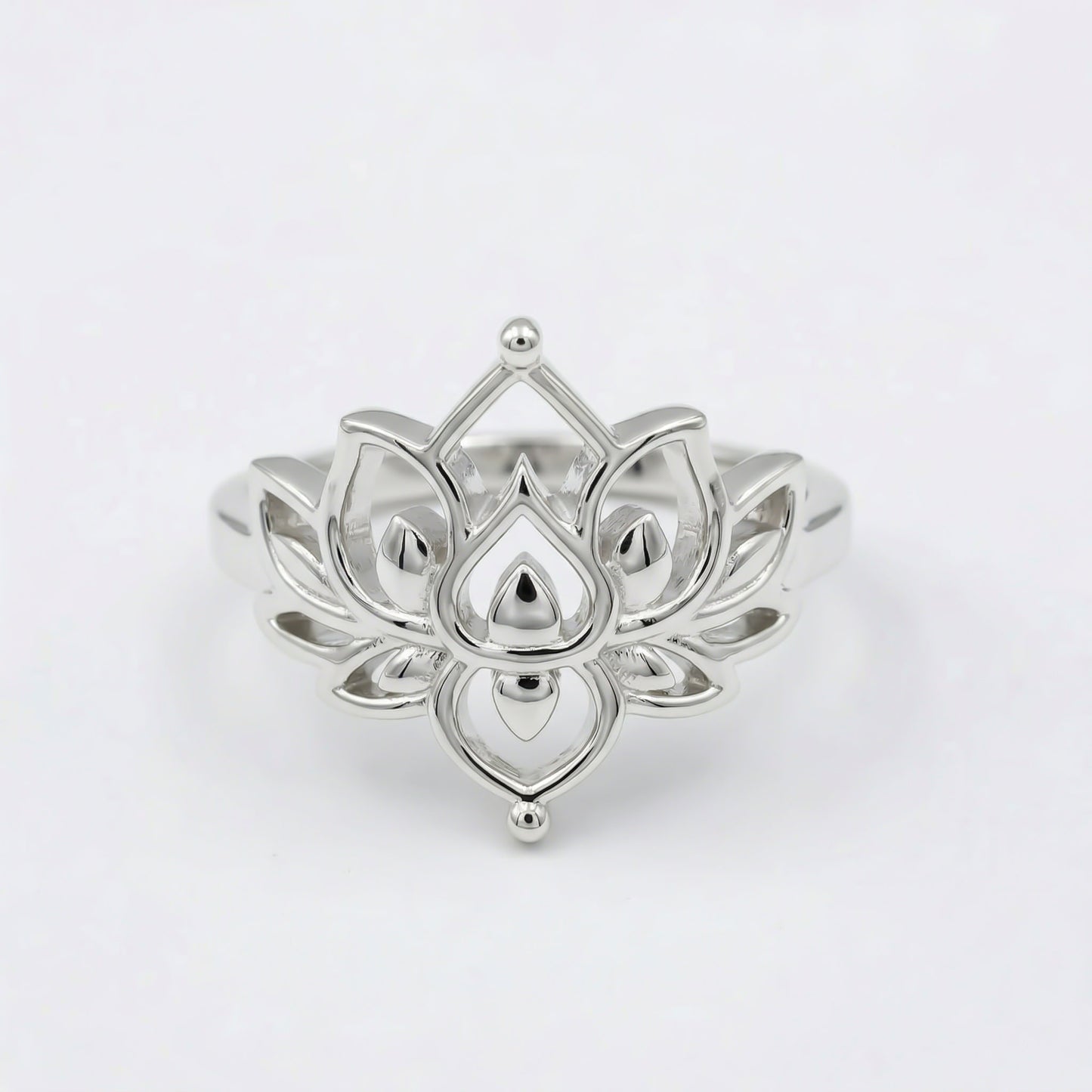 Silver Sacred Lotus Ring