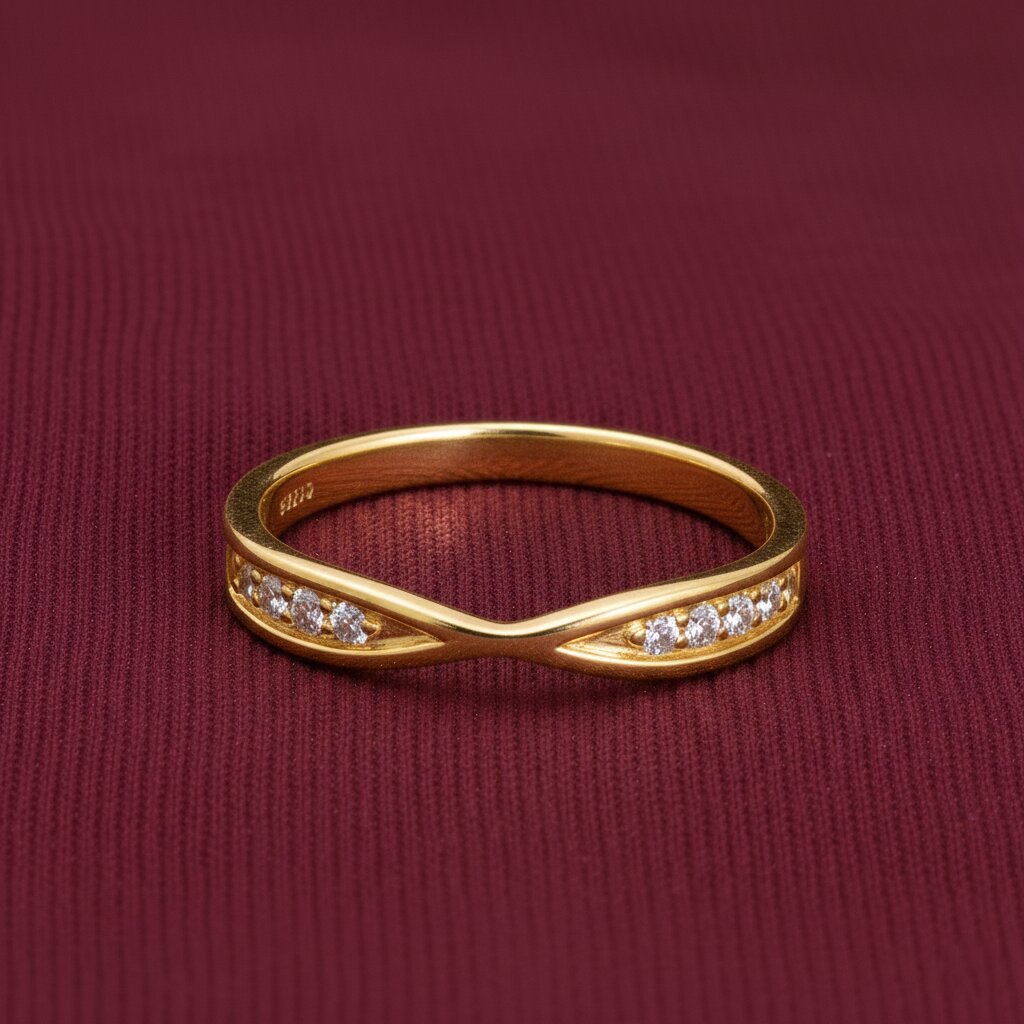 Silver Serenity Twist Ring