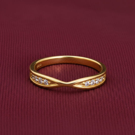 Silver Serenity Twist Ring