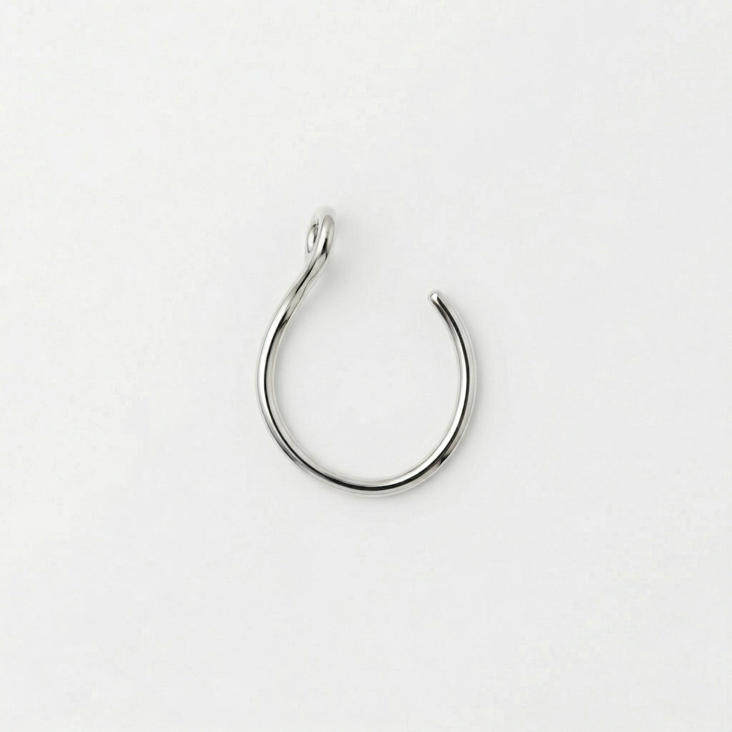 Silver Single Line Clipon Nosering