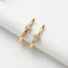 Silver Single Stone Minimalist Nosering