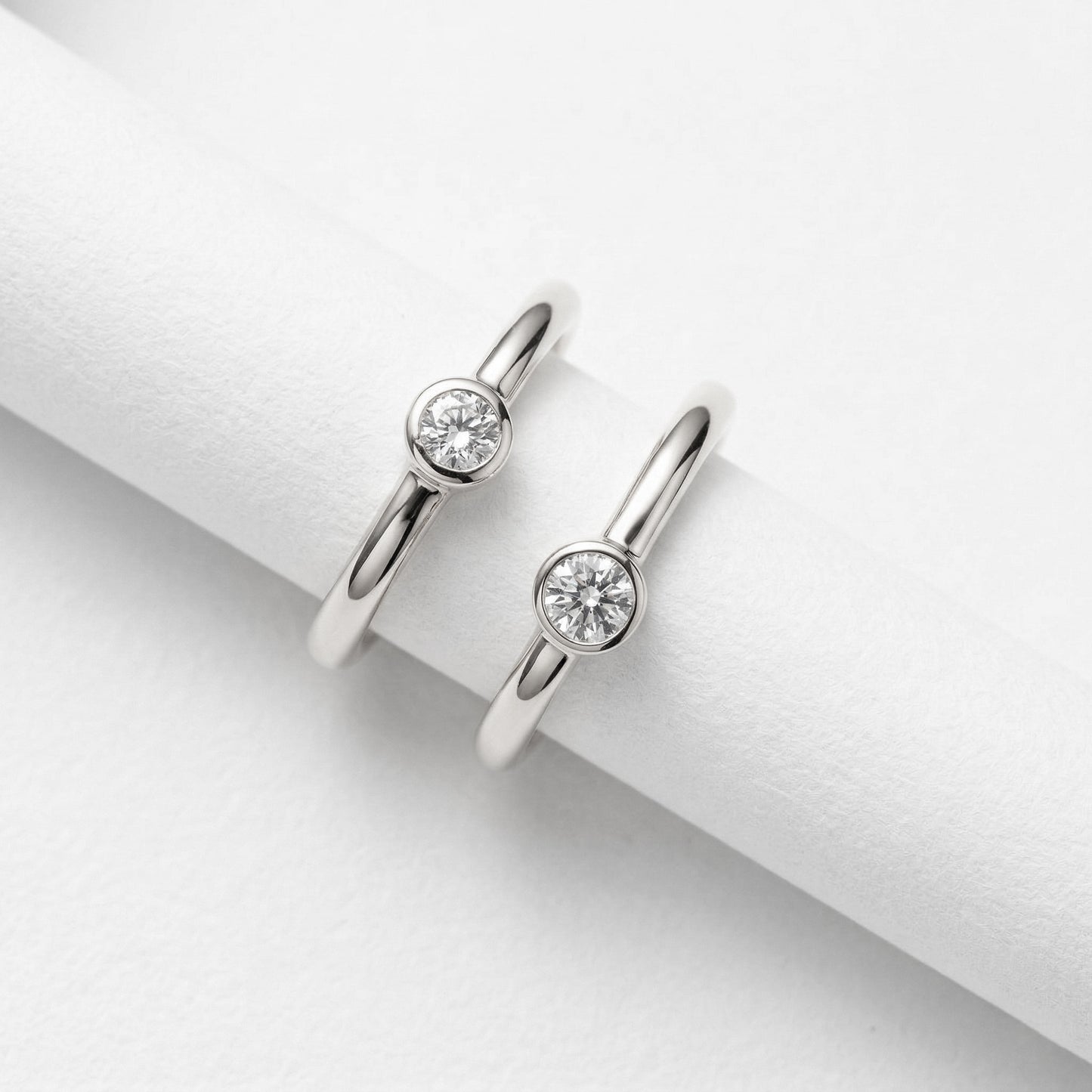 Silver Single Stone Minimalist Nosering