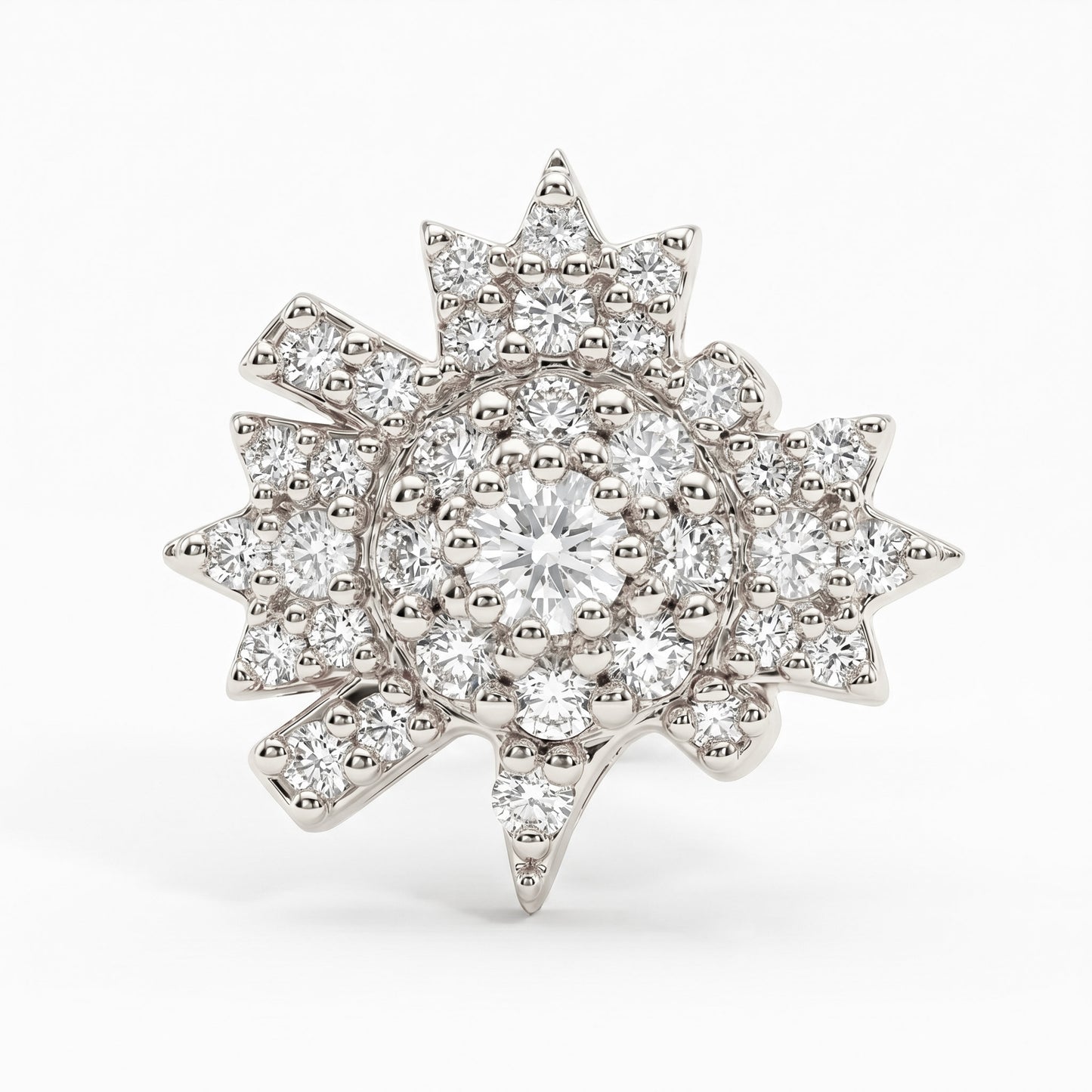 Silver Starburst Cluster Nosepin