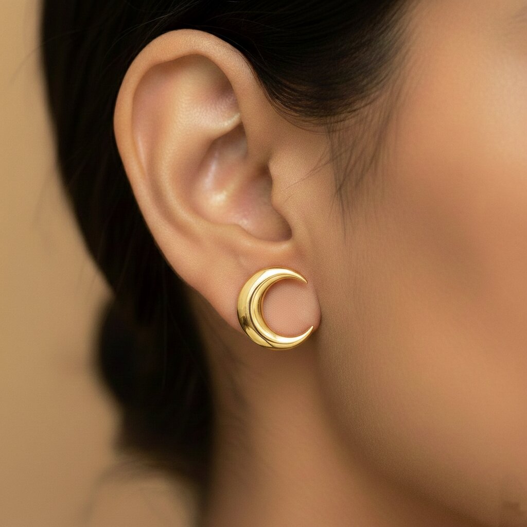 Silver Sun & Moon Earrings