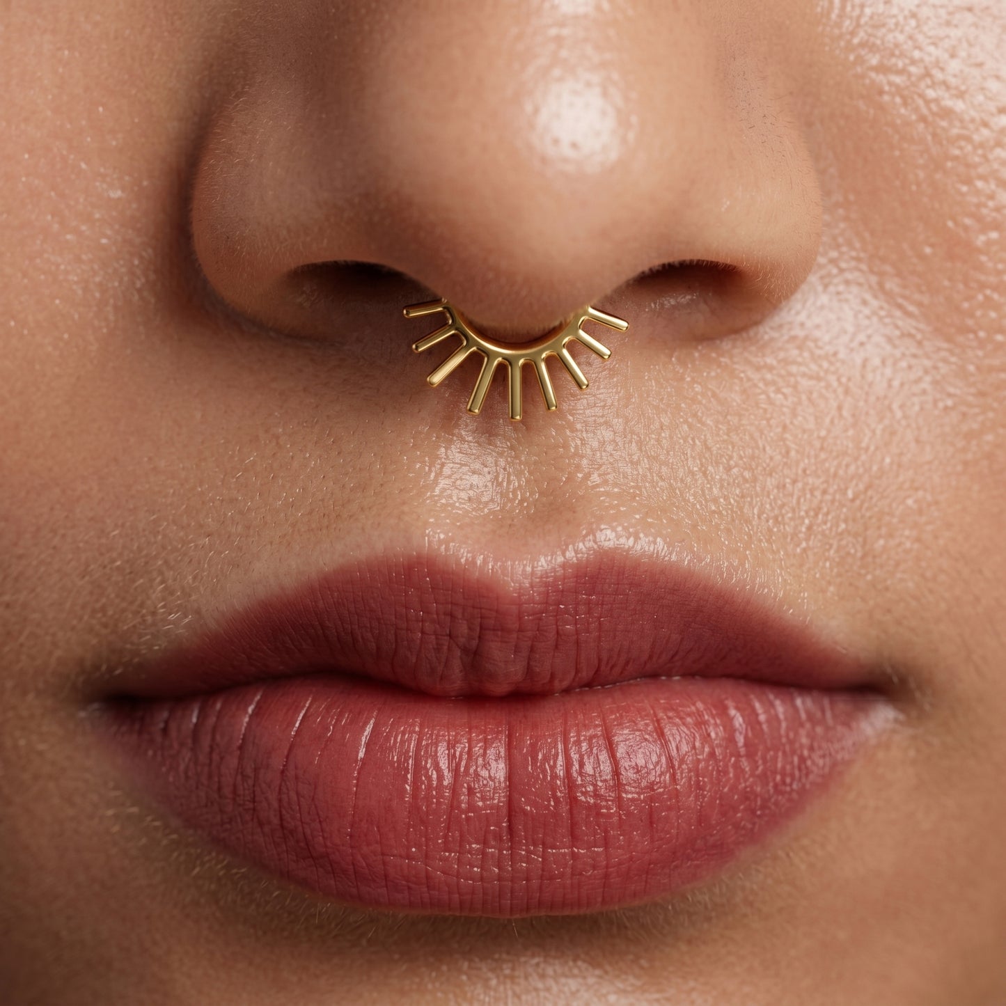 Silver Sunflare Septum