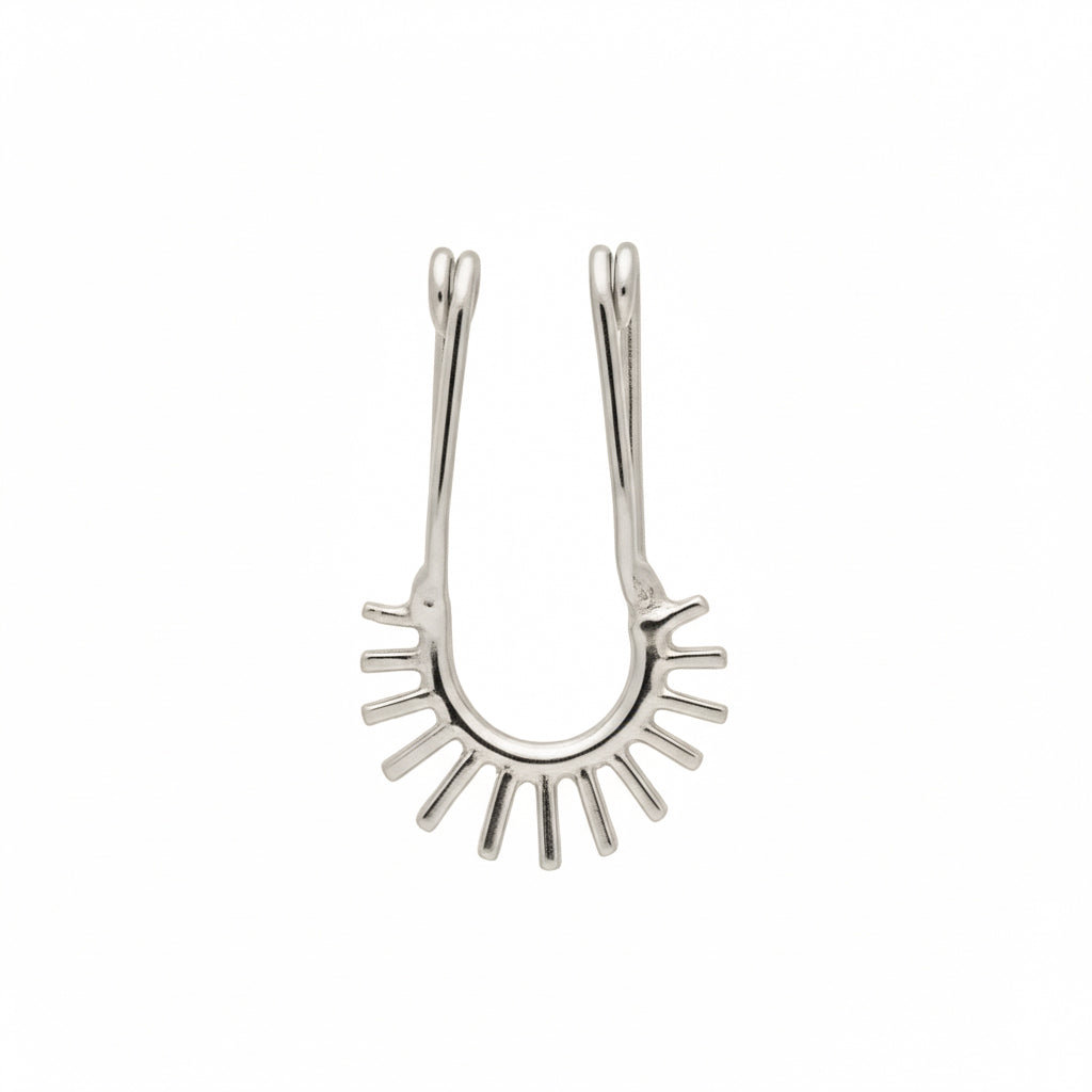 Silver Sunflare Septum