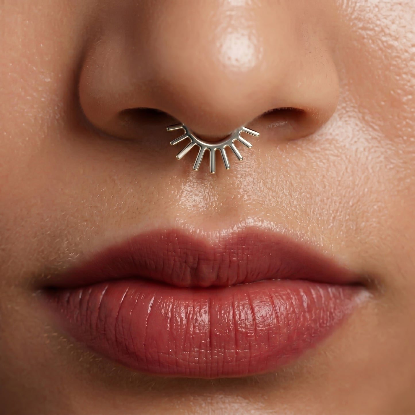Silver Sunflare Septum