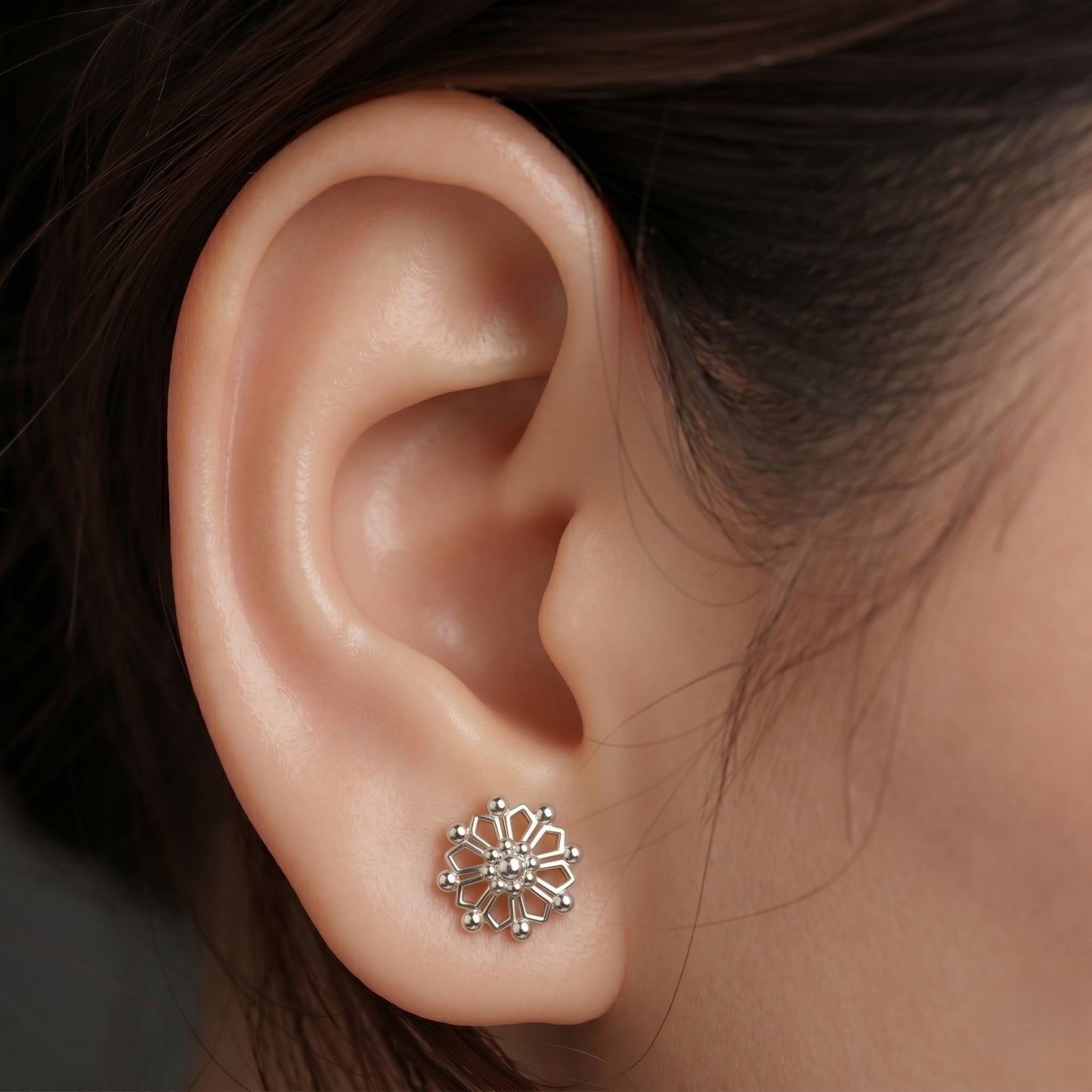 Silver Tarika Earring