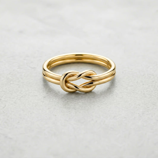 Silver Double Knot Ring