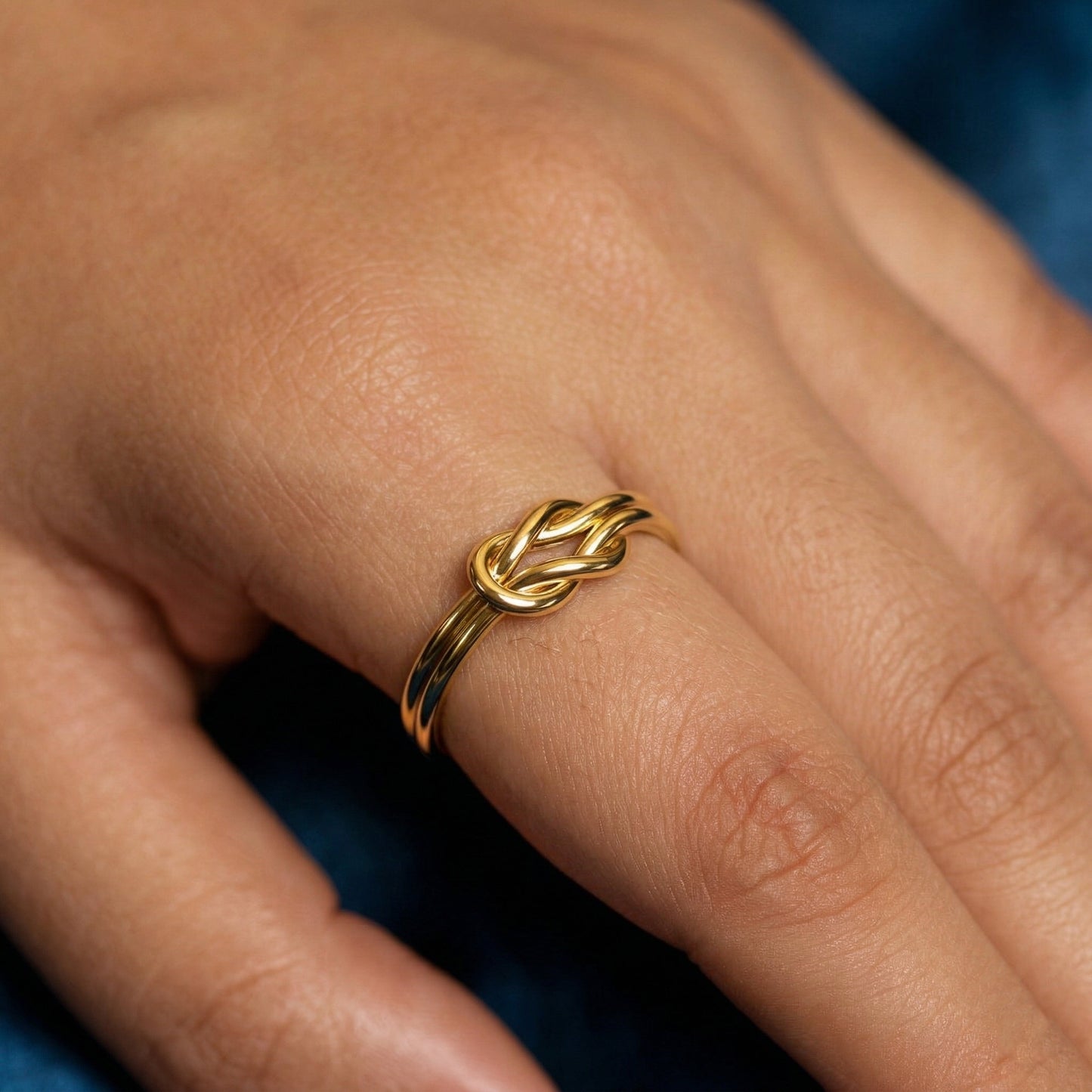 Silver Double Knot Ring
