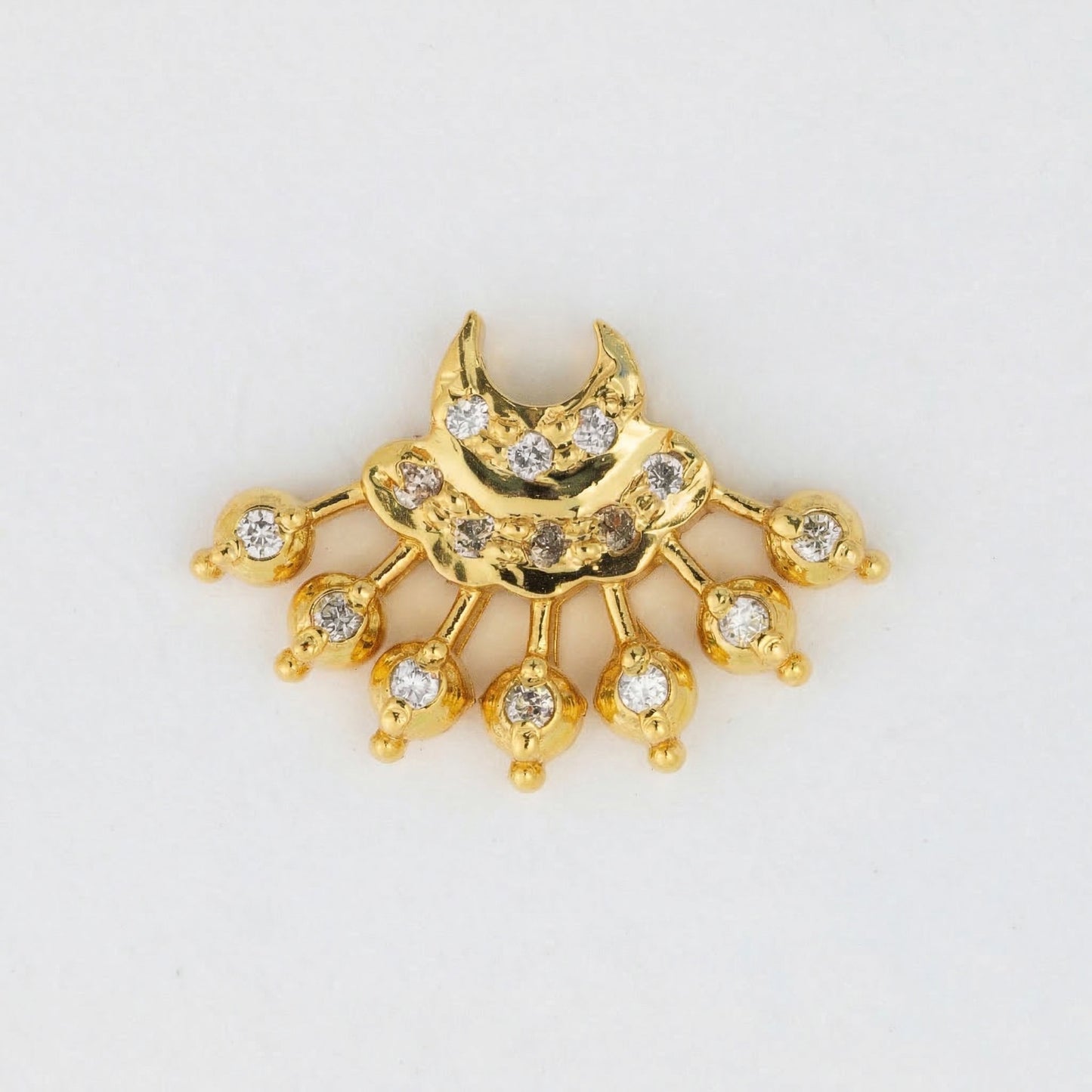 Silver Traditional Chand Mookuthi Nosepin