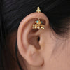 Silver Traditional Temple Jhumka Bugadi