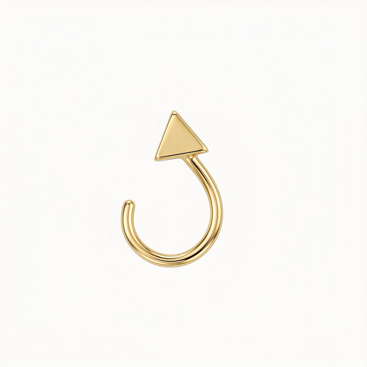 Silver Triangle Nosepin