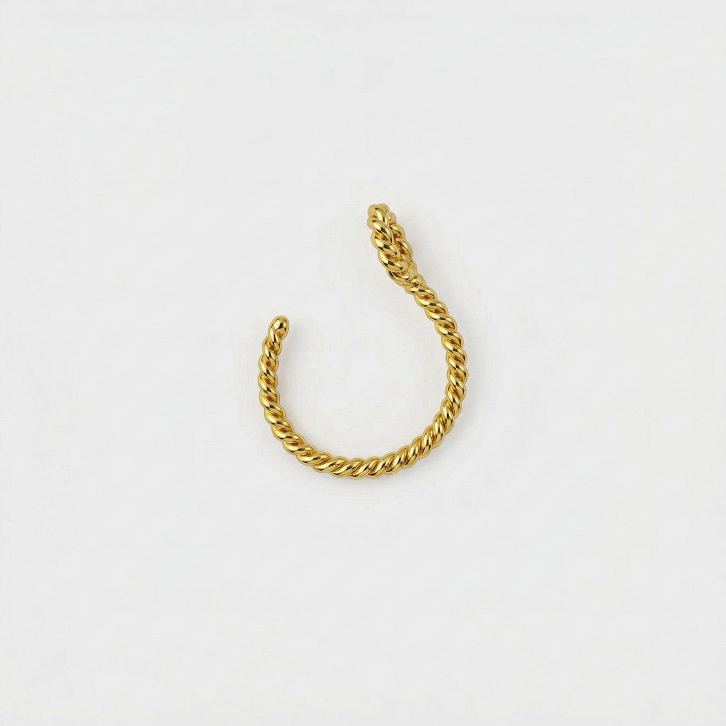 Single Twisted Line Clipon Nosering