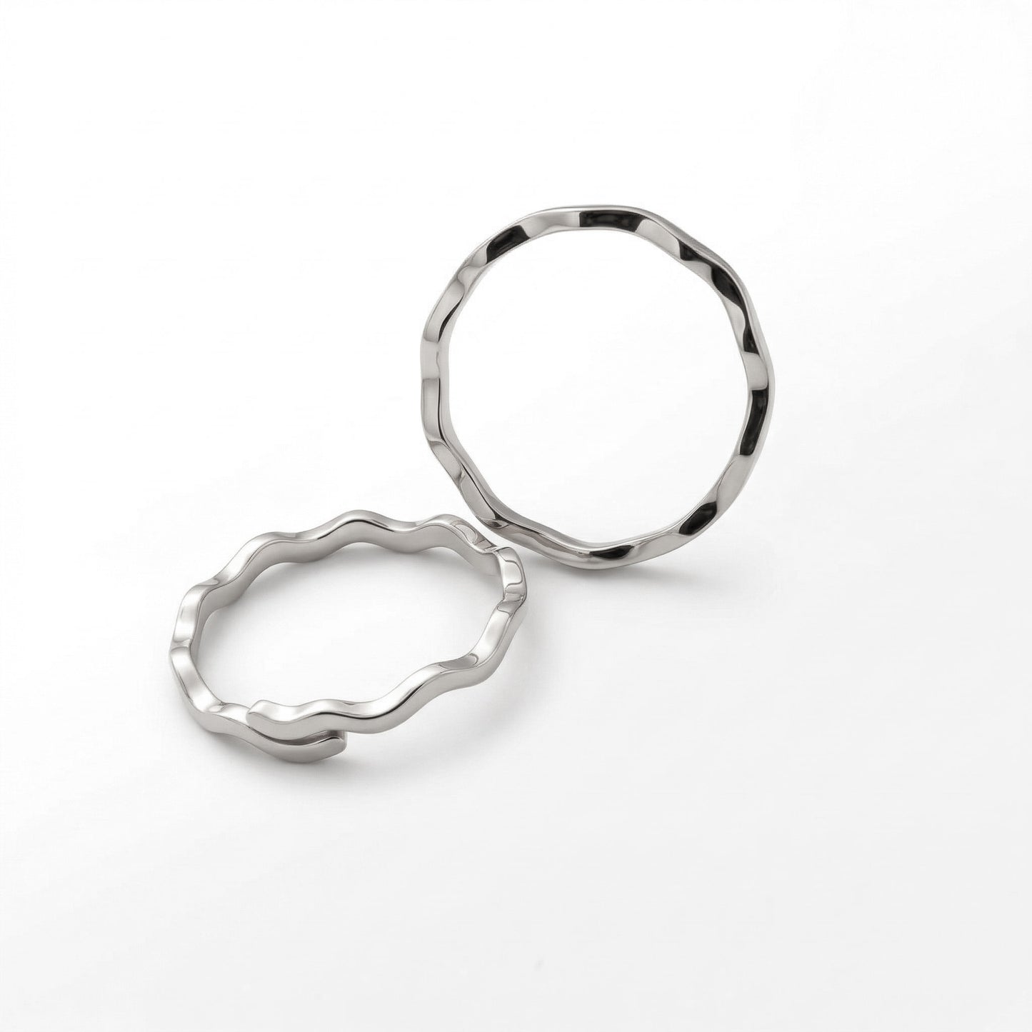 Silver Toe Ring Curve Design