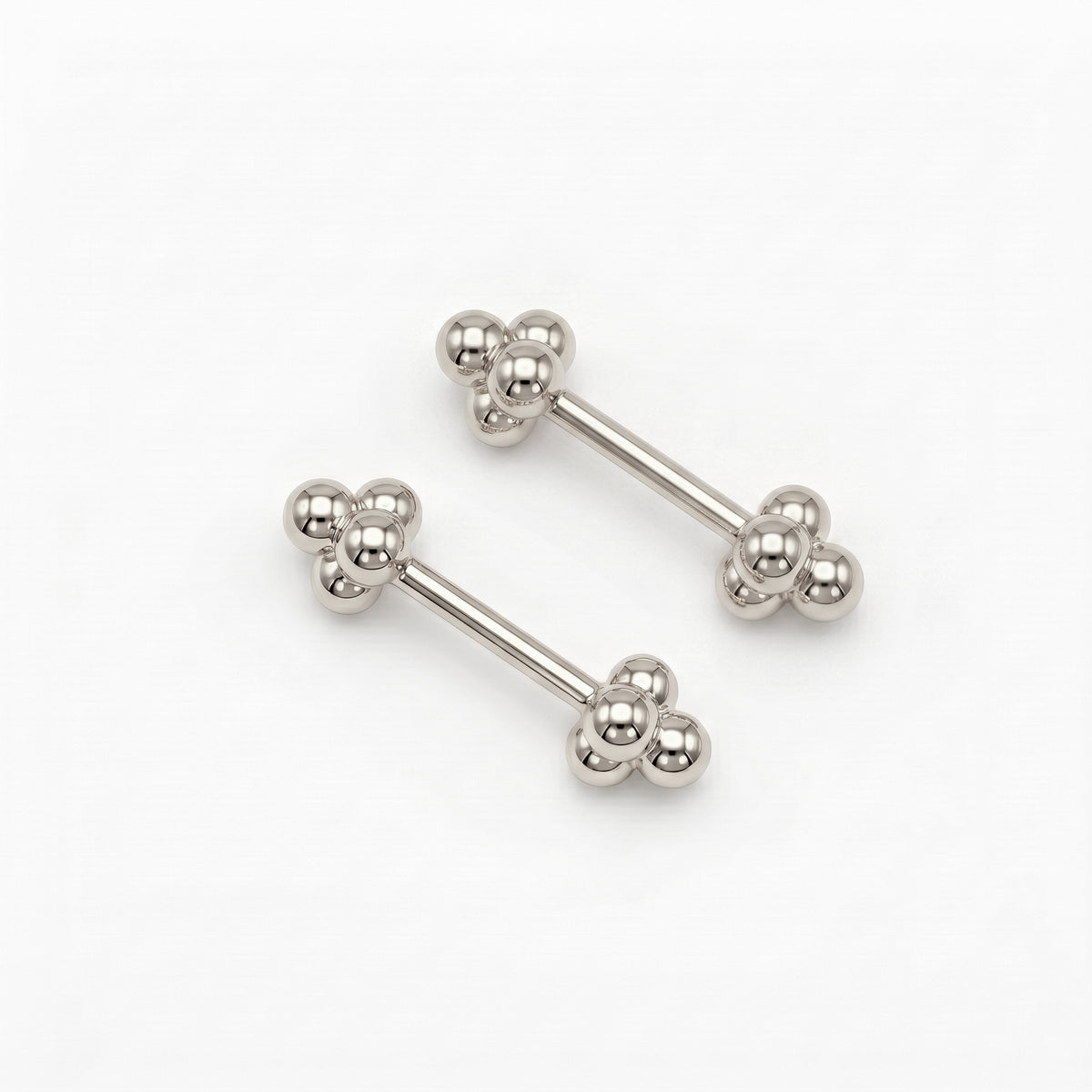 Silver Bugadi 4 bead Dual Design